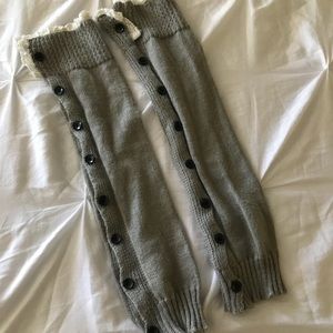 Lace and Grace leg warmers